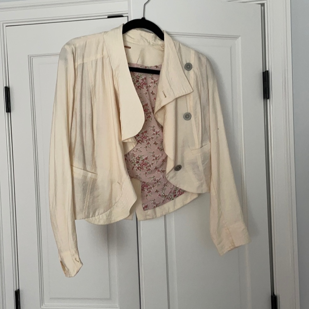 Free people spring coat, size 4, worn once